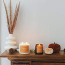 Calyan Wax Co. - Pumpkin + Spices - Clear Glass Tumbler Soy Candle-5