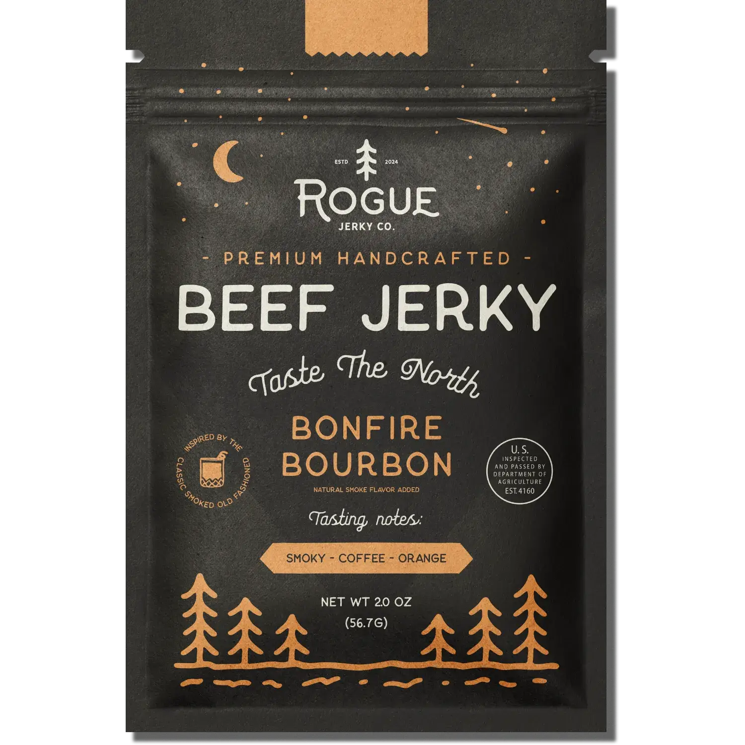Rogue Jerky Co. - Bonfire Bourbon Beef Jerky