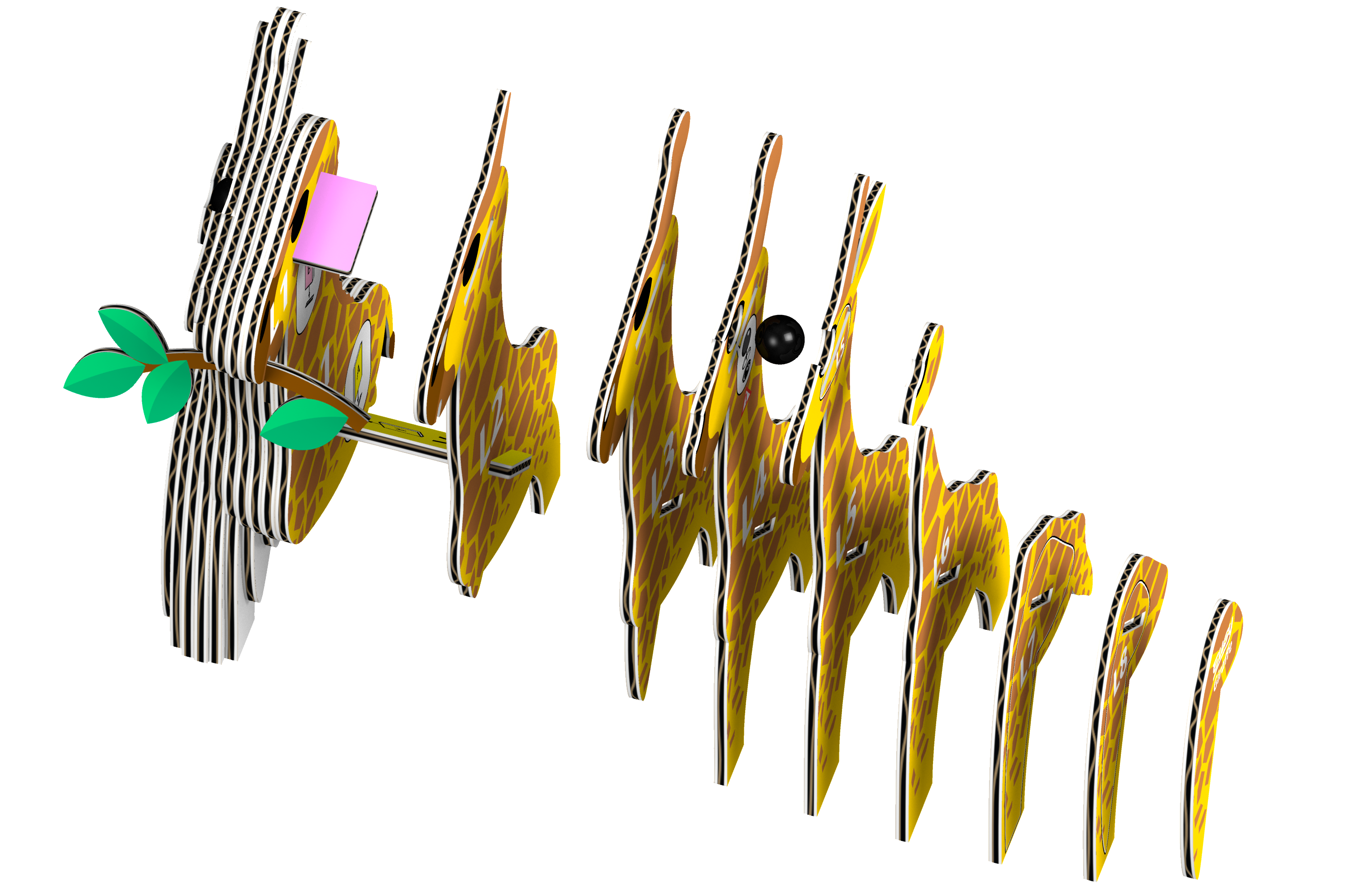 Safari Ltd. - EUGY Giraffe 3D Puzzle