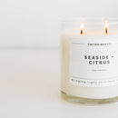Seaside + Citrus Glass Tumbler Soy Candle-3