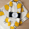 Susan Stone Design - Flour Sack Tea Towel with Birds: Yellow