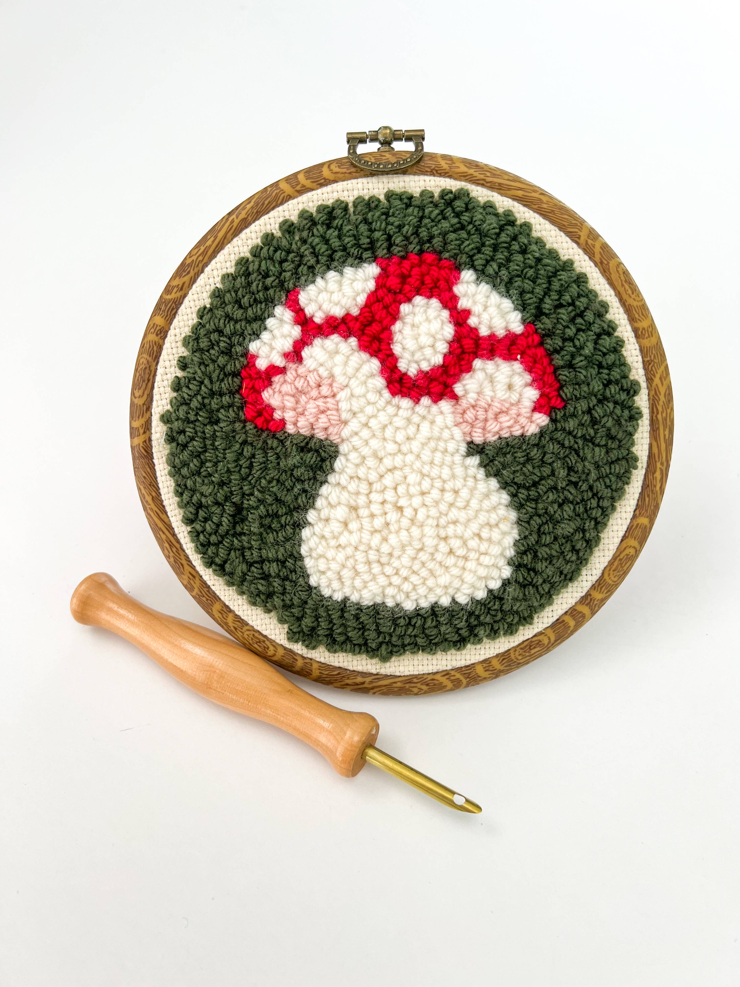 The Urban Acres - Mushroom Punch Needle Kit - 0