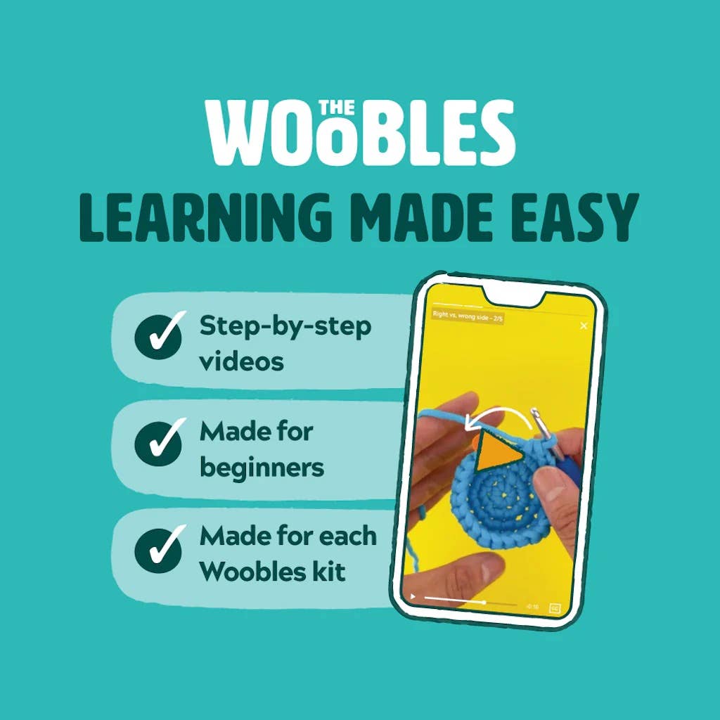 The Woobles - Rainbow Unicorn Beginner Crochet Kit - 0