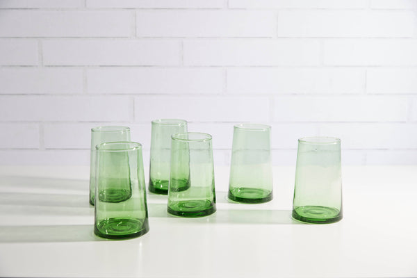 Verve Culture - Moroccan Cone Glassware Large - Green