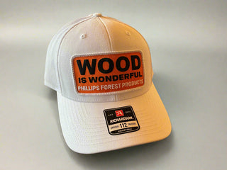 Wood Is Wonderful White Richardson Trucker Hat