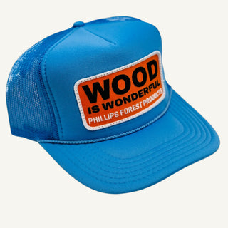 Wood Is Wonderful Baby Blue Otto Trucker Patch Hat
