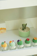 ZOETSTUDIO - Barrel Cactus Tealight Candles: Pink w/ burgundy-11