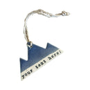 Mountain Bound Pottery - Customizable Mountain Ornaments- MADE TO ORDER: Green-4
