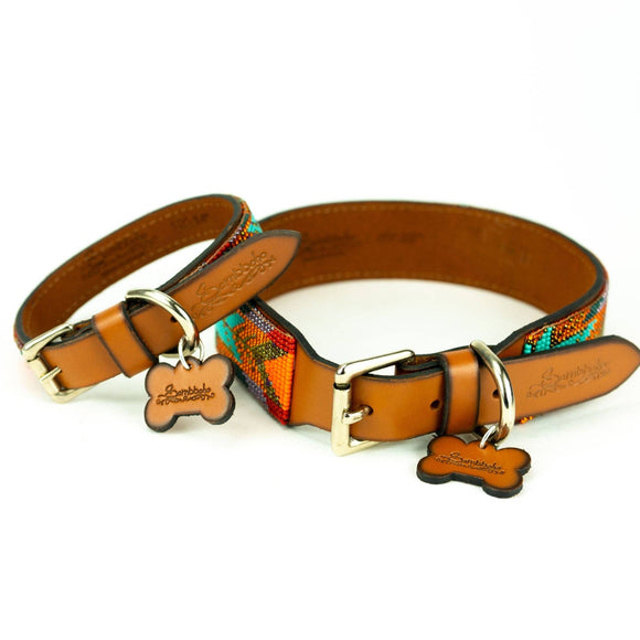 Sambboho - Sardinia Sambboho Dog Collar (Glam Collection): 12-14"