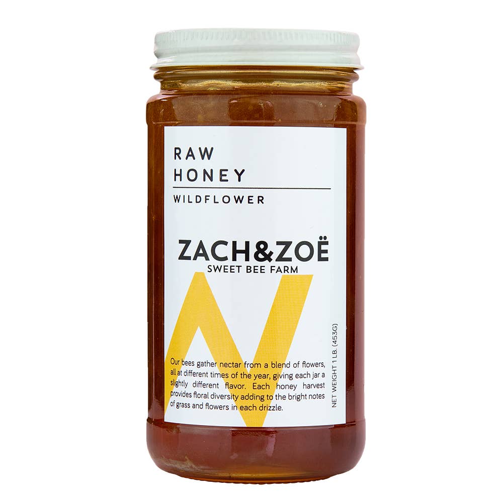 Zach & Zoe Sweet Bee Farm - Wildflower Honey 16oz - 0