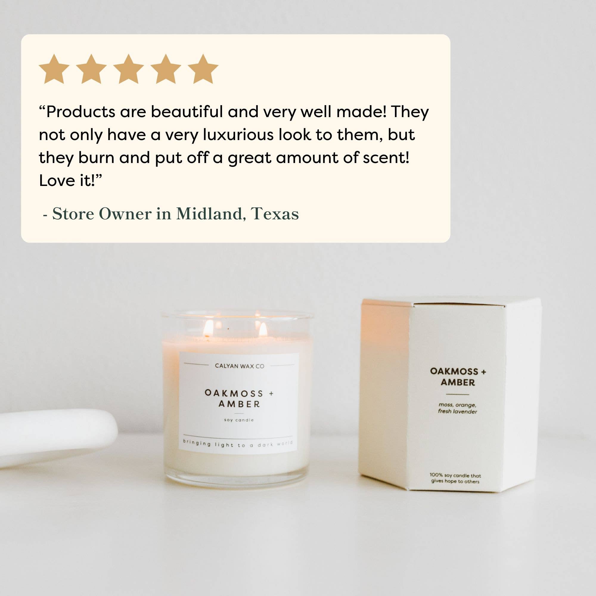 Calyan Wax Co. - Home + Holiday - Glass Tumbler Soy Candle