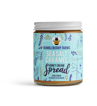 Bumbleberry Farms - Sea Salt Caramel Honey Cream Spread - 8OZ