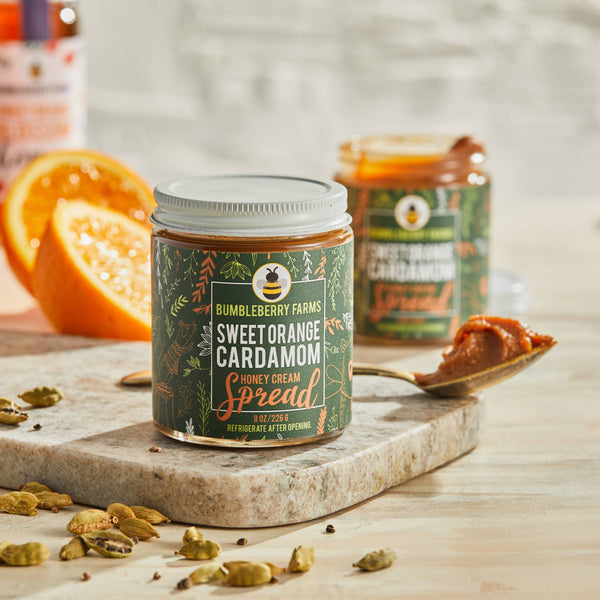 Bumbleberry Farms - Sweet Orange Cardamom Honey Cream Spread