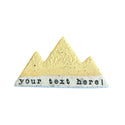 Mountain Bound Pottery - Customizable Mountain Magnet- MADE TO ORDER: Green