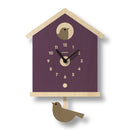 Popclox - Birdhouse Pendulum Clock - Wood: Green-6