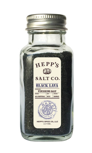 HEPP'S Salt Co. - Black Lava Sea Salt: 2.5 oz Jar