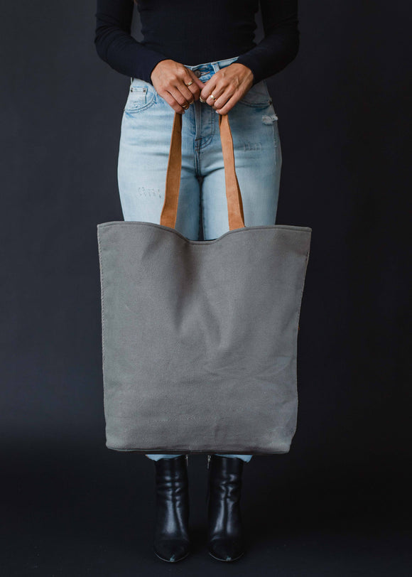 Panache Apparel Co. - Gray, Black, Mustard & Cream Aztec Tote