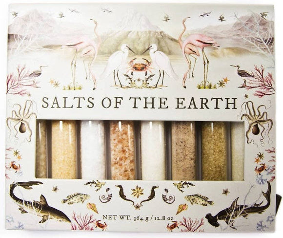 The African Home Goods - Salts of the Earth | Exotic Salt Collection from Around the Globe | 8-Pack Gift Set