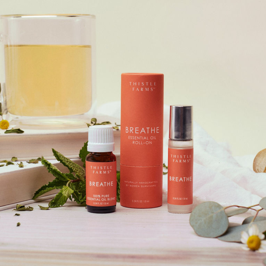Thistle Farms - Breathe Essential Oil Roll On | Eucalyptus Peppermint - 0