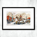 Dolan Geiman - Art Print | Wrangler Wall Art | NIGHT SCOUT: Unframed / 24 X 42-4