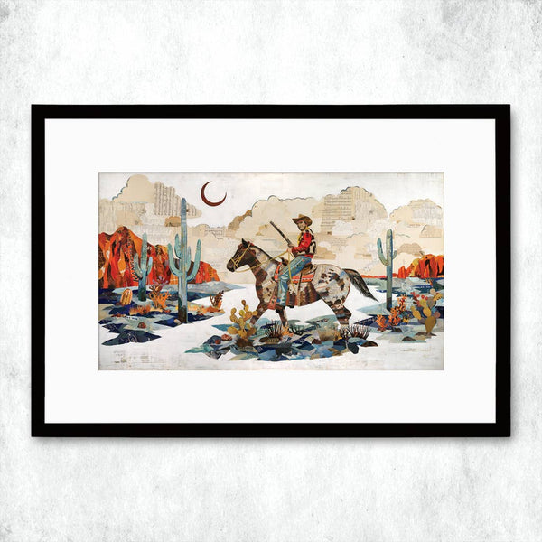 Dolan Geiman - Art Print | Wrangler Wall Art | NIGHT SCOUT: Unframed / 24 X 42