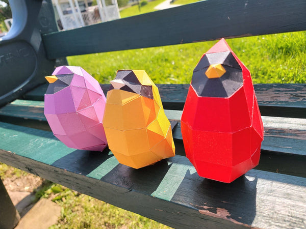 PAPERCRAFT WORLD - Low Poly Bird Origami Model