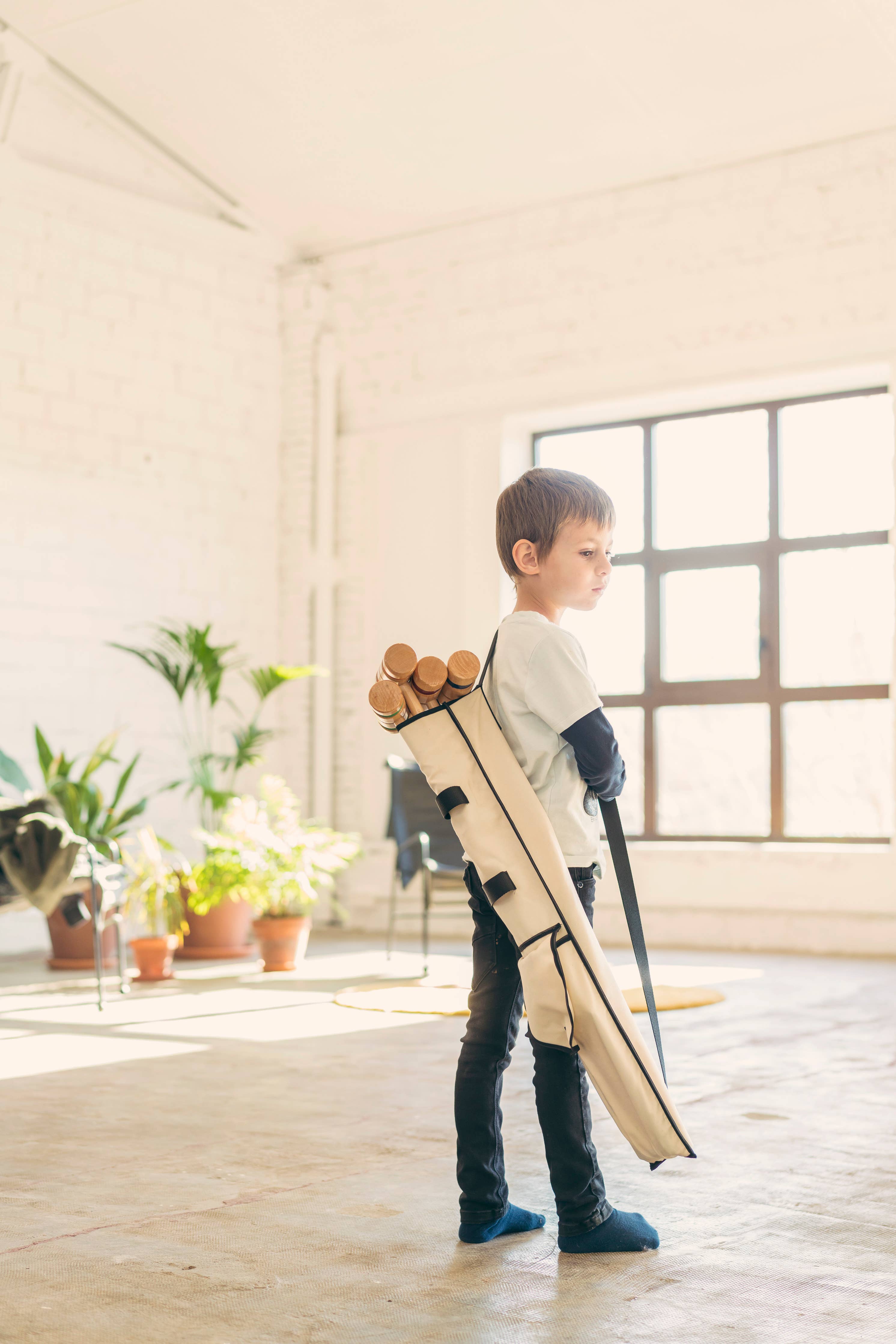 MORA PLAY - Wooden croquet set in a hanging bag