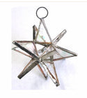 Fiesta Color - 4 1/4 inch -  Stained Glass Moravian Star.   Handmade: Cobalt Blue