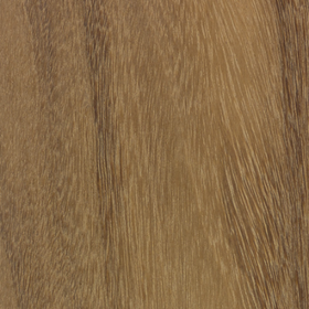 Close-up view of a piece of afromasia lumber displaying its wood grain.
