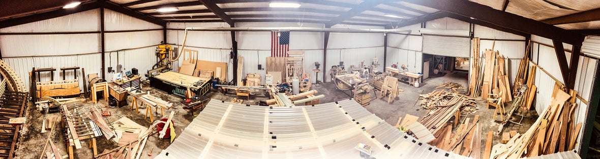 This photograph taken in Archfern Studios circa 2014 is a testament to the amount of projects being produced between Archfern and Phillips Forest Products during this time period. The roof in the bottom center of the photo is a charity project for CASA (Court Appointed Special advocacy). 