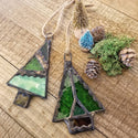 Lost & Found Design - Stained glass tree ornament: Tree A