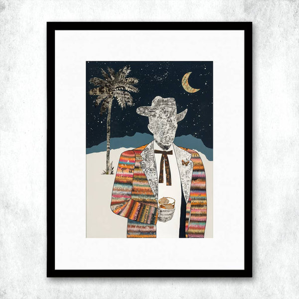 Dolan Geiman - Art Print | Faceless Cowboy Wall Art | TWILIGHT COCKTAIL: Unframed / 16 x 20