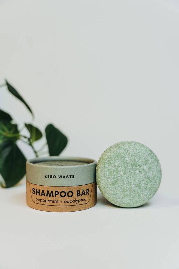 Zero Waste MVMT - Shampoo Bar | Peppermint + Eucalyptus | Zero Waste Hair Care