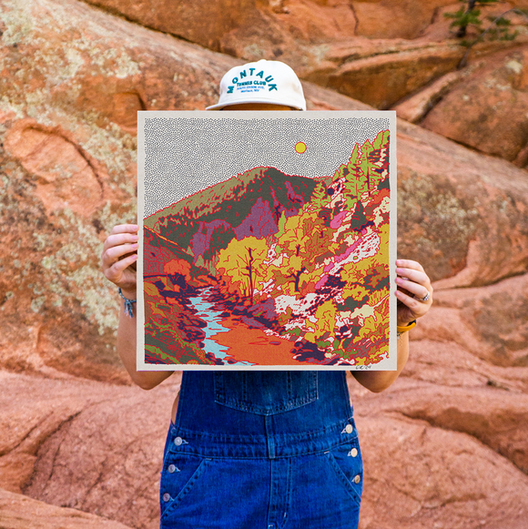 Caroline Clark - Northern Mountain #4: 12"x12"