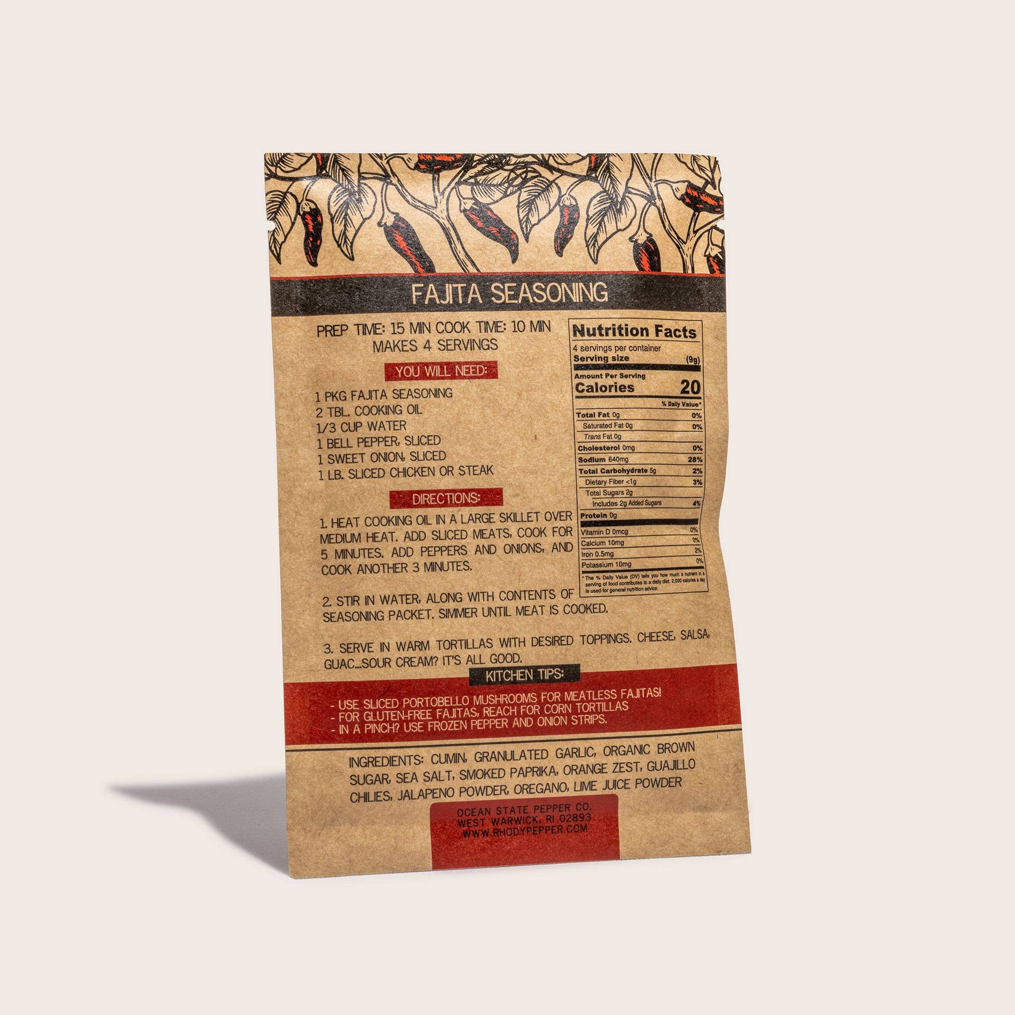 Ocean State Pepper Co. - El Gringo Loco Fajita Seasoning - 0