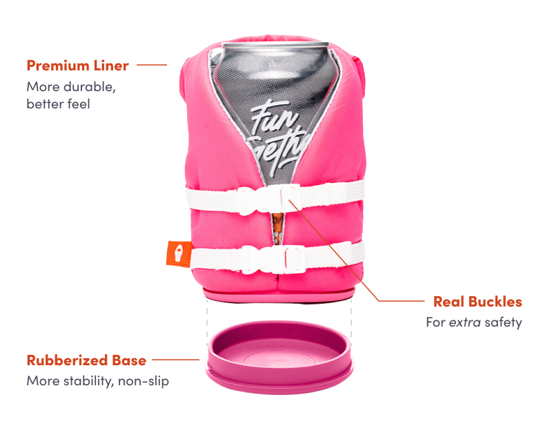 Puffin Drinkwear - The Buoy - Insulated 12 oz Can Cooler - Apricot