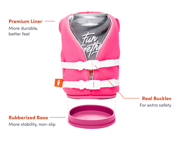 Puffin Drinkwear - The Buoy - Insulated 12 oz Can Cooler - Apricot