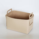 Zora Botanica - Vegan Leather and Felt Storage Basket, Large: Blush-12