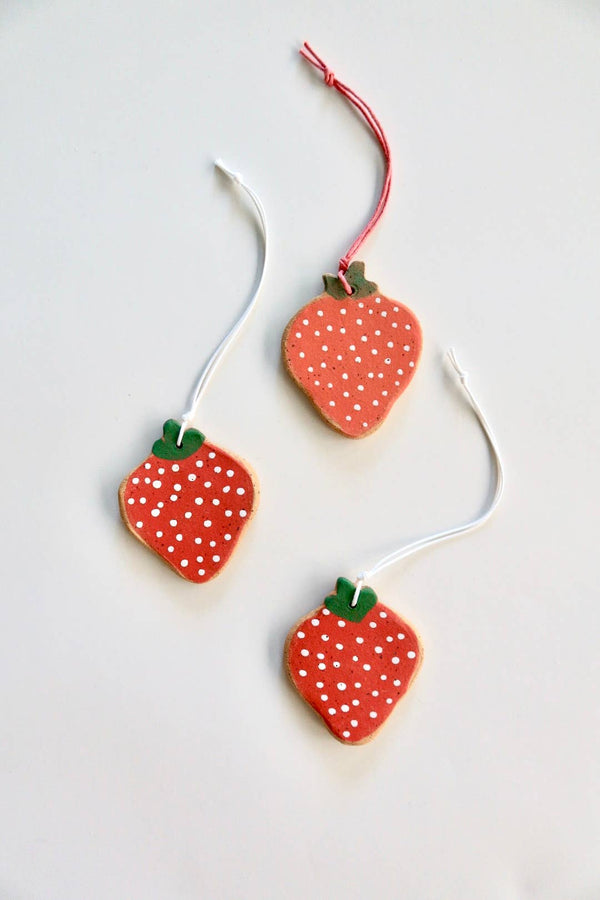 Melville Ceramics - Strawberry Ornament 