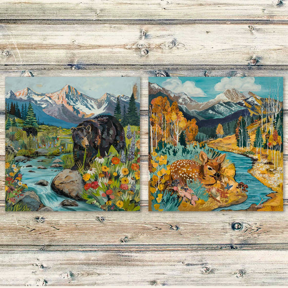 Dolan Geiman - Art Print | Mountain Bear Wall Art | DISTRACTED: Unframed / 20 x 20
