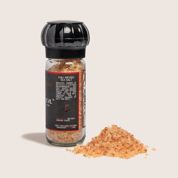 Ocean State Pepper Co. - Salty Lil' Devil - Superhot-Chili Infused Sea Salt: Pantry Jar