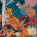 Dolan Geiman - Art Print | Mountain Cabin Art | TURQUOISE LAKE FOX: Unframed / 32 X 32