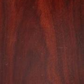 Close-up view of a piece of bloodwood lumber displaying its wood grain.