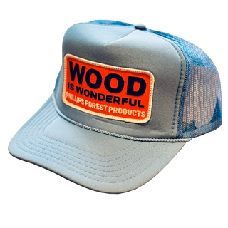 Wood Is Wonderful Baby Blue Otto Trucker Hat