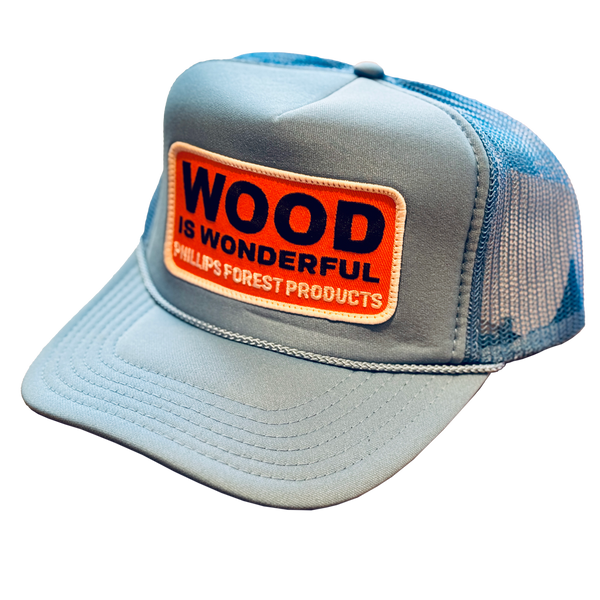 Wood Is Wonderful Baby Blue Otto Trucker Hat