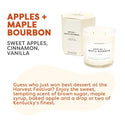 Apples + Maple Bourbon Glass Tumbler Soy Candle