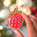 Little Clay Hen - Strawberry Artisanally Crafted Ornament-2