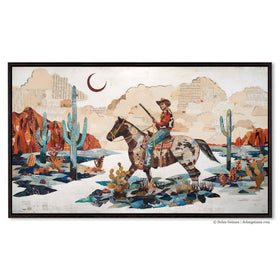 Dolan Geiman - Canvas Art | Horse & Cowboy Wall Art | NIGHT SCOUT - 0