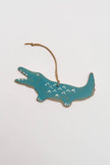 Melville Ceramics - Gator Ornament  : Green