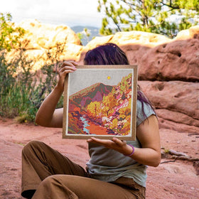 Caroline Clark - Northern Mountain #4: 12"x12"